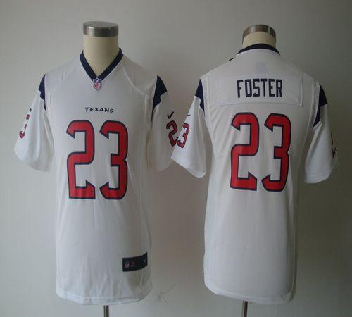 Nike youths NFL Game Jerseys Houston Texans 23 Arian Foster White